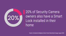 20% of Security Camera owners also have a Smart Lock installed in their home